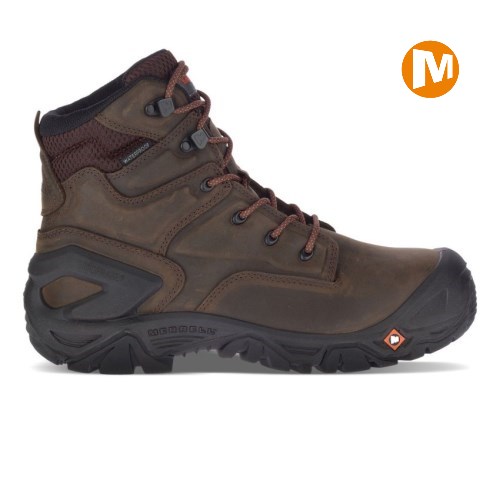 Botas de Seguridad Merrell Strongfield Leather X 7" Waterproof Comp Toe Hombre MX.K.MFR